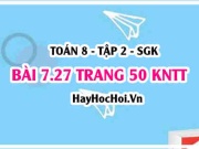 Bài 7.27 trang 50 Toán 8 Tập 2 Kết nối tri thức: Ứng dụng hàm số bậc nhất vào tỉ giá hối đoái